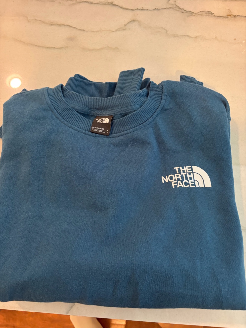 The North Face Teal Blue Logo Crewneck Sweatshirt